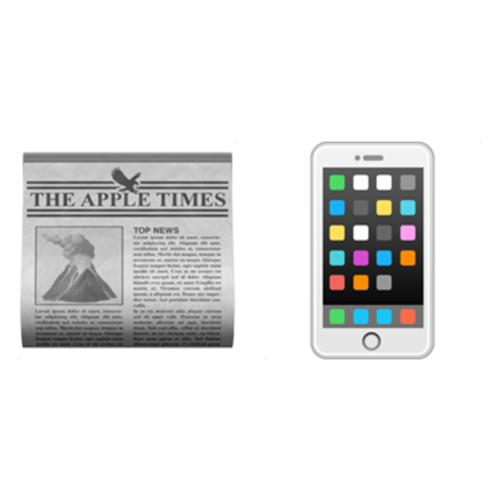 📰📱 Emoji Domain iOS rendering